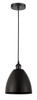 Bristol - 1 Light - 9 inch - Matte Black - Cord hung - Mini Pendant (616-1P-BK-MBD-9-BK-LED)