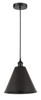 Berkshire - 1 Light - 12 inch - Matte Black - Cord hung - Mini Pendant (616-1P-BK-MBC-12-BK)