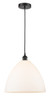 Bristol - 1 Light - 16 inch - Matte Black - Cord hung - Pendant (616-1P-BK-GBD-161)