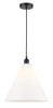 Berkshire - 1 Light - 16 inch - Matte Black - Cord hung - Pendant (616-1P-BK-GBC-161)