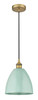 Plymouth - 1 Light - 9 inch - Brushed Brass - Cord hung - Mini Pendant (616-1P-BB-MBD-9-SF)