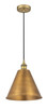 Berkshire - 1 Light - 12 inch - Brushed Brass - Cord hung - Mini Pendant (616-1P-BB-MBC-12-BB-LED)