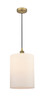 Cobbleskill - 1 Light - 9 inch - Brushed Brass - Cord hung - Mini Pendant (616-1P-BB-G111-L-LED)