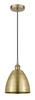 Bristol - 1 Light - 9 inch - Antique Brass - Cord hung - Mini Pendant (616-1P-AB-MBD-9-AB)