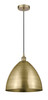 Bristol - 1 Light - 16 inch - Antique Brass - Cord hung - Mini Pendant (616-1P-AB-MBD-16-AB-LED)
