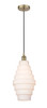 Cascade - 1 Light - 8 inch - Antique Brass - Cord hung - Mini Pendant (616-1P-AB-G671-8-LED)