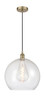 Athens - 1 Light - 14 inch - Antique Brass - Cord hung - Pendant (616-1P-AB-G124-14-LED)