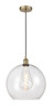 Athens - 1 Light - 14 inch - Antique Brass - Cord hung - Pendant (616-1P-AB-G122-14)