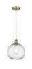 Athens Twisted Swirl - 1 Light - 12 inch - Antique Brass - Cord hung - Mini Pendant (616-1P-AB-G1214-12-LED)