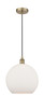 Athens - 1 Light - 12 inch - Antique Brass - Cord hung - Mini Pendant (616-1P-AB-G121-12)