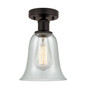 Hanover - 1 Light - 6 inch - Oil Rubbed Bronze - Semi-Flush Mount (616-1F-OB-G2812)