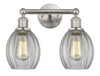 Eaton - 2 Light - 15 inch - Brushed Satin Nickel - Bath Vanity Light (616-2W-SN-G82)