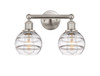 Rochester - 2 Light - 15 inch - Brushed Satin Nickel - Bath Vanity Light (616-2W-SN-G556-6CL)