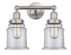 Canton - 2 Light - 15 inch - Brushed Satin Nickel - Bath Vanity Light (616-2W-SN-G182)