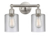 Cobbleskill - 2 Light - 14 inch - Brushed Satin Nickel - Bath Vanity Light (616-2W-SN-G112)