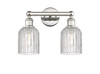 Bridal Veil - 2 Light - 14 inch - Polished Nickel - Bath Vanity Light (616-2W-PN-G559-5CL)