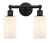 Clymer - 2 Light - 13 inch - Matte Black - Bath Vanity Light (616-2W-BK-G801)