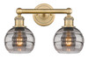 Rochester - 2 Light - 15 inch - Brushed Brass - Bath Vanity Light (616-2W-BB-G556-6SM)