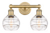 Rochester - 2 Light - 15 inch - Brushed Brass - Bath Vanity Light (616-2W-BB-G556-6CL)