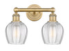 Norfolk - 2 Light - 15 inch - Brushed Brass - Bath Vanity Light (616-2W-BB-G462-6)