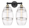 Vaz - 2 Light - 17 inch - Black Antique Brass - Bath Vanity Light (616-2W-BAB-G557-8CL)