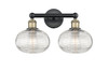 Ithaca - 2 Light - 17 inch - Black Antique Brass - Bath Vanity Light (616-2W-BAB-G555-8CL)
