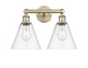 Berkshire - 2 Light - 17 inch - Antique Brass - Bath Vanity Light (616-2W-AB-GBC-82)