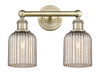 Bridal Veil - 2 Light - 14 inch - Antique Brass - Bath Vanity Light (616-2W-AB-G559-5ME)