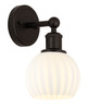 White Venetian - 1 Light - 6 inch - Oil Rubbed Bronze - Sconce (616-1W-OB-G1217-6WV)