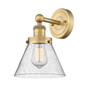 Cone - 1 Light - 8 inch - Brushed Brass - Sconce (616-1W-BB-G44)