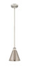 Berkshire - 1 Light - 8 inch - Brushed Satin Nickel - Cord hung - Mini Pendant (616-1S-SN-MBC-8-SN-LED)