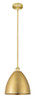Bristol - 1 Light - 12 inch - Satin Gold - Cord hung - Mini Pendant (616-1S-SG-MBD-12-SG)