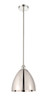 Bristol - 1 Light - 12 inch - Polished Nickel - Cord hung - Mini Pendant (616-1S-PN-MBD-12-PN)