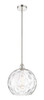 Athens Water Glass - 1 Light - 13 inch - Polished Nickel - Cord hung - Pendant (616-1S-PN-G1215-14)