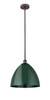 Plymouth - 1 Light - 16 inch - Oil Rubbed Bronze - Cord hung - Mini Pendant (616-1S-OB-MBD-16-GR-LED)