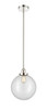 Beacon - 1 Light - 12 inch - Polished Nickel - Cord hung - Mini Pendant (616-1SH-PN-G202-12)