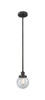 Beacon - 1 Light - 6 inch - Matte Black - Cord hung - Mini Pendant (616-1SH-BK-G204-6-LED)