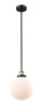 Beacon - 1 Light - 10 inch - Black Antique Brass - Cord hung - Mini Pendant (616-1SH-BAB-G201-10)