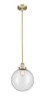 Beacon - 1 Light - 12 inch - Antique Brass - Cord hung - Mini Pendant (616-1SH-AB-G204-12-LED)