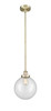 Beacon - 1 Light - 10 inch - Antique Brass - Cord hung - Mini Pendant (616-1SH-AB-G202-10-LED)