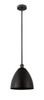 Bristol - 1 Light - 12 inch - Matte Black - Cord hung - Mini Pendant (616-1S-BK-MBD-12-BK-LED)