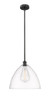 Bristol - 1 Light - 16 inch - Matte Black - Cord hung - Pendant (616-1S-BK-GBD-162-LED)