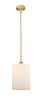 Cobbleskill - 1 Light - 9 inch - Brushed Brass - Cord hung - Mini Pendant (616-1S-BB-G111-L-LED)