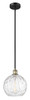 Athens Water Glass - 1 Light - 10 inch - Black Antique Brass - Cord hung - Mini Pendant (616-1S-BAB-G1215-10)