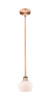 Fenton - 1 Light - 7 inch - Antique Copper - Cord hung - Mini Pendant (616-1S-AC-G91)