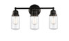 Dover - 3 Light - 21 inch - Matte Black - Bath Vanity Light (623-3W-BK-G312)