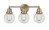 Beacon - 3 Light - 22 inch - Brushed Brass - Bath Vanity Light (623-3W-BB-G202-6)
