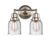 Bell - 2 Light - 13 inch - Brushed Satin Nickel - Bath Vanity Light (623-2W-SN-G54)