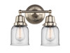 Bell - 2 Light - 13 inch - Brushed Satin Nickel - Bath Vanity Light (623-2W-SN-G52)