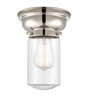 Dover - 1 Light - 6 inch - Polished Nickel - Flush Mount (623-1F-PN-G312-LED)